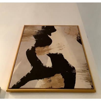 Abstract Black and Tan Wall Art - HER Home Design Boutique